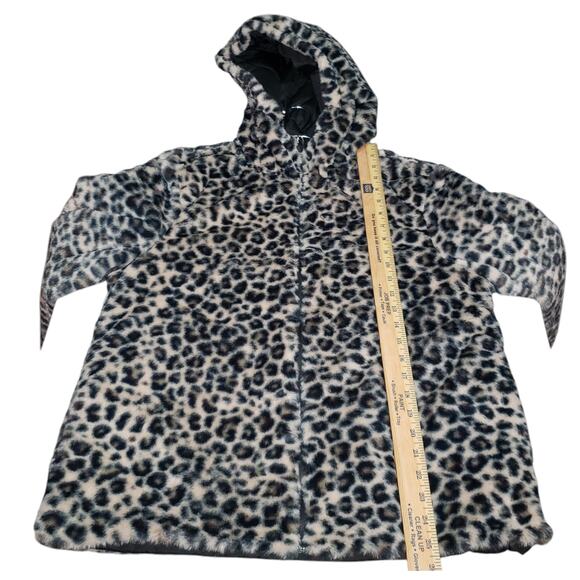 Classic Concepts Reversible Animal Print Winter Jacket Sz M Cozy Statement Piece - Picture 4 of 10